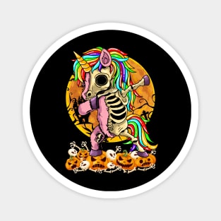 Unicorn Zombie Skeleton Dabbing Pumpkin Halloween Girls Women Magnet